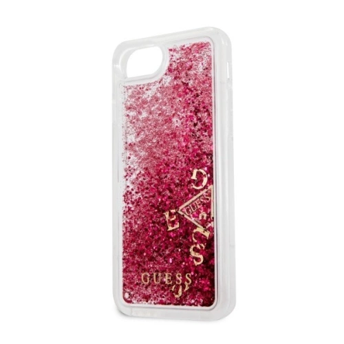 Kup Etui Guess GUHCI8GLUFLRA Apple iPhone SE 2022/SE 2020/8/7 raspberry hard case Glitter Liquid - GUE416RASP - {ean13} - Sklep Home Screen