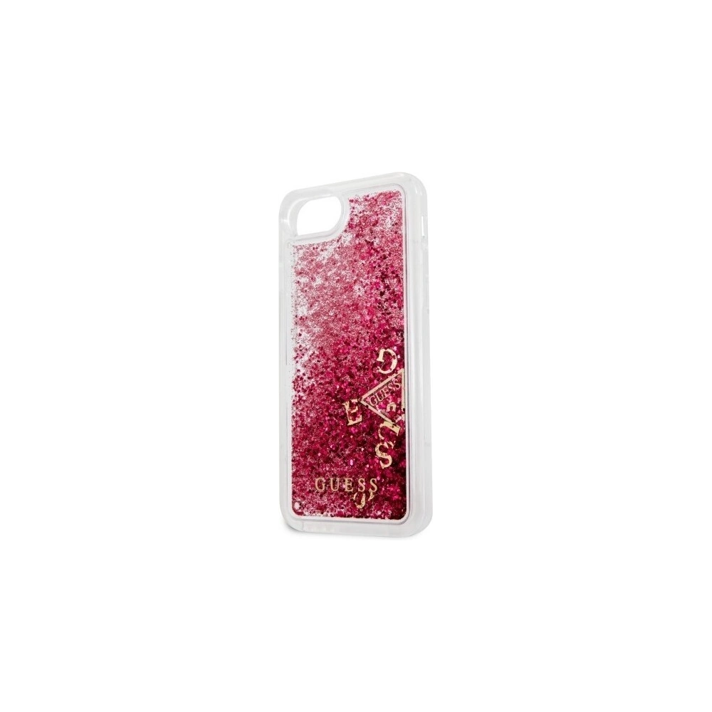 Etui Guess GUHCI8GLUFLRA Apple iPhone SE 2022/SE 2020/8/7 raspberry hard case Glitter Liquid