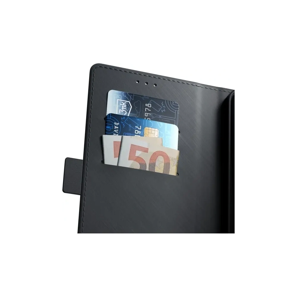 Etui z klapką 3MK Wallet Case Samsung Galaxy A16 czarny/black