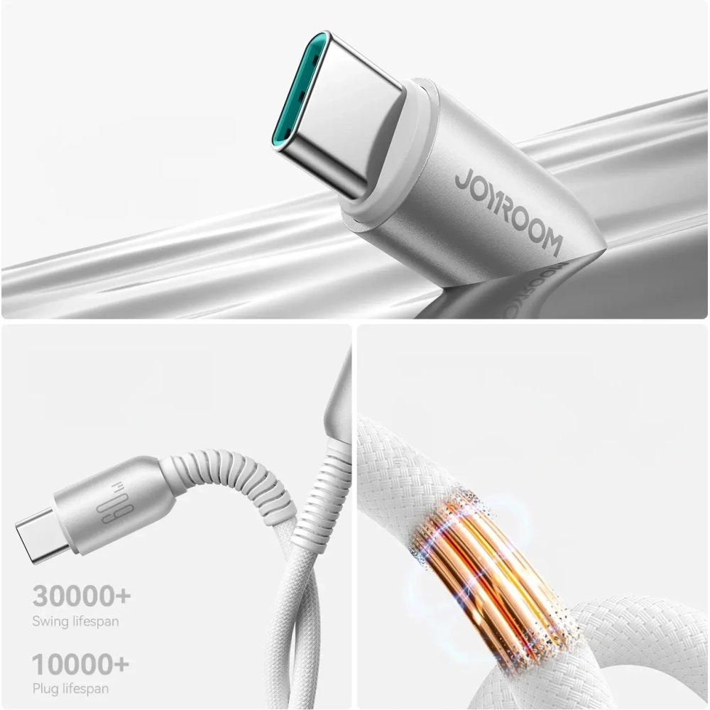 Kabel Joyroom S-A51 Cutting-Edge Series 60W USB-C / USB-C 1.2m szary