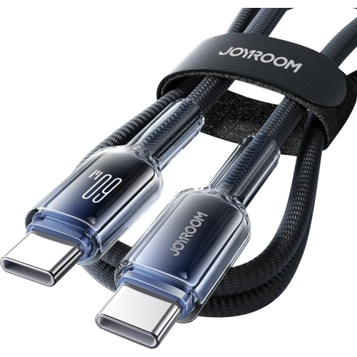 Kup Kabel Joyroom S-A42 Crystal-Clear Series 60W USB-C / USB-C 1.2m černý - JYR1127 - {ean13} - Sklep Home Screen