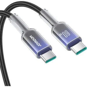 Kup Kabel Joyroom S-A42 Crystal-Clear Series 60W USB-C / USB-C 1.2m černý - JYR1127 - {ean13} - Sklep Home Screen