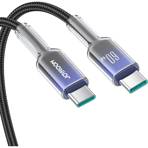 Kup Joyroom S-A42 Crystal-Clear Serie 60W USB-C / USB-C Kabel 1,2m schwarz - JYR1127 - {ean13} - Sklep Home Screen