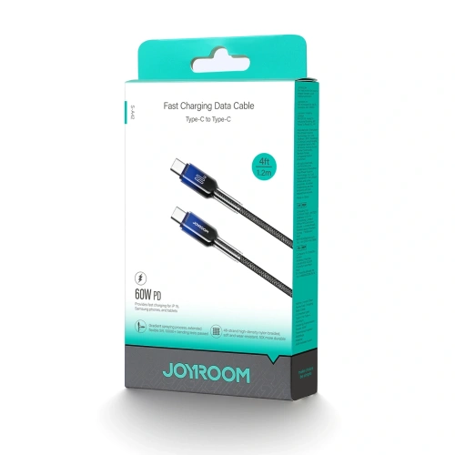 Kup Kabel Joyroom S-A42 Crystal-Clear Series 60W USB-C / USB-C 1.2m černý - JYR1127 - {ean13} - Sklep Home Screen