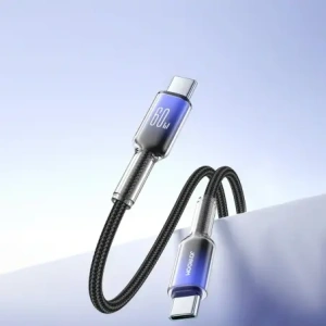 Kup Kabel Joyroom S-A42 Crystal-Clear Series 60W USB-C / USB-C 1.2m czarny - JYR1127 - {ean13} - Sklep Home Screen