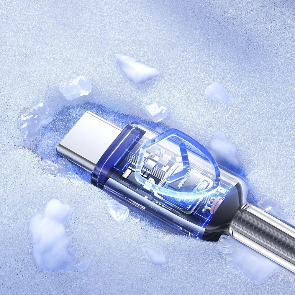 Kabel Joyroom S-A42 Crystal-Clear Series 60W USB-C / USB-C 1.2m czarny