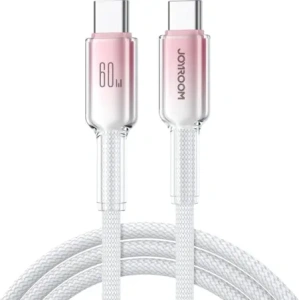 Kup Kabel Joyroom S-A42 Crystal-Clear Series 60W USB-C / USB-C 1.2m biały - JYR1128 - {ean13} - Sklep Home Screen