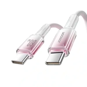 Kup Kabel Joyroom S-A42 Crystal-Clear Series 60W USB-C / USB-C 1.2m biały - JYR1128 - {ean13} - Sklep Home Screen