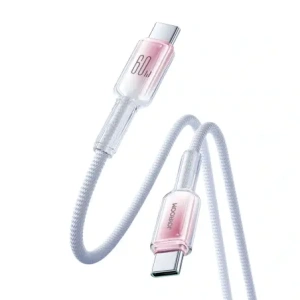 Kup Kabel Joyroom S-A42 Crystal-Clear Series 60W USB-C / USB-C 1.2m biały - JYR1128 - {ean13} - Sklep Home Screen