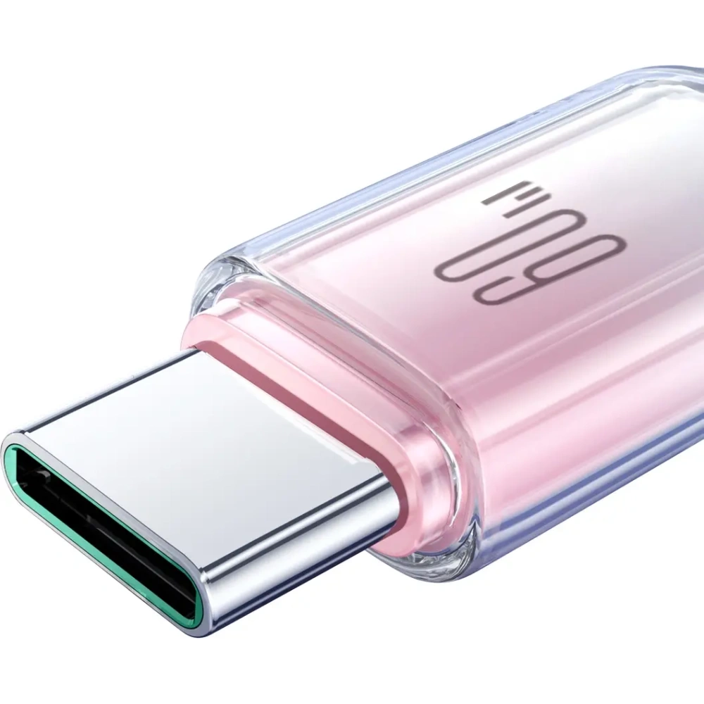 Kabel Joyroom S-A42 Crystal-Clear Series 60W USB-C / USB-C 1.2m biały