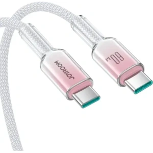 Kup Kabel Joyroom S-A42 Crystal-Clear Series 60W USB-C / USB-C 1.2m biały - JYR1128 - {ean13} - Sklep Home Screen