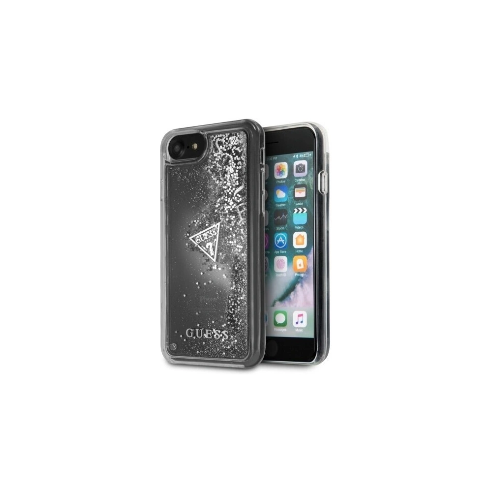 Etui Guess GUHCI8GLUFLSI Apple iPhone SE 2022/SE 2020/8/7 silver/srebrny hard case Glitter Liquid