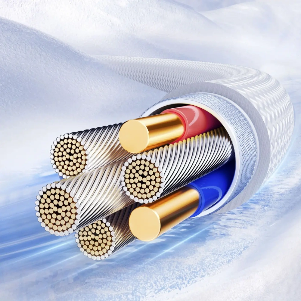 Kabel Joyroom S-A42 Crystal-Clear Series 60W USB-C / USB-C 1.2m biały