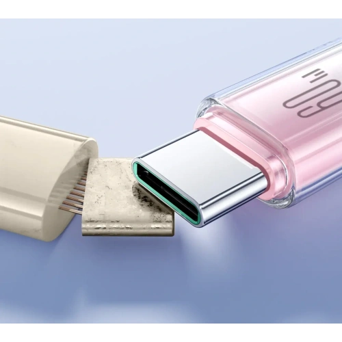 Kup Kabel Joyroom S-A42 Crystal-Clear Series 60W USB-C / USB-C 1.2m bílý - JYR1128 - {ean13} - Sklep Home Screen