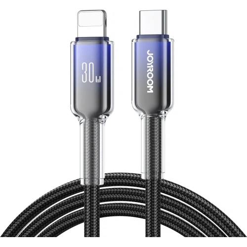Kup Joyroom S-A42 Crystal-Clear Serie 30W USB-C / Lightning-Kabel 1.2m schwarz - JYR1129 - {ean13} - Sklep Home Screen