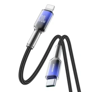 Kup Kabel Joyroom S-A42 Crystal-Clear Series 30W USB-C / Lightning 1.2m czarny - JYR1129 - {ean13} - Sklep Home Screen
