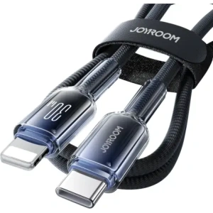 Kup Kabel Joyroom S-A42 Crystal-Clear Series 30W USB-C / Lightning 1.2m czarny - JYR1129 - {ean13} - Sklep Home Screen