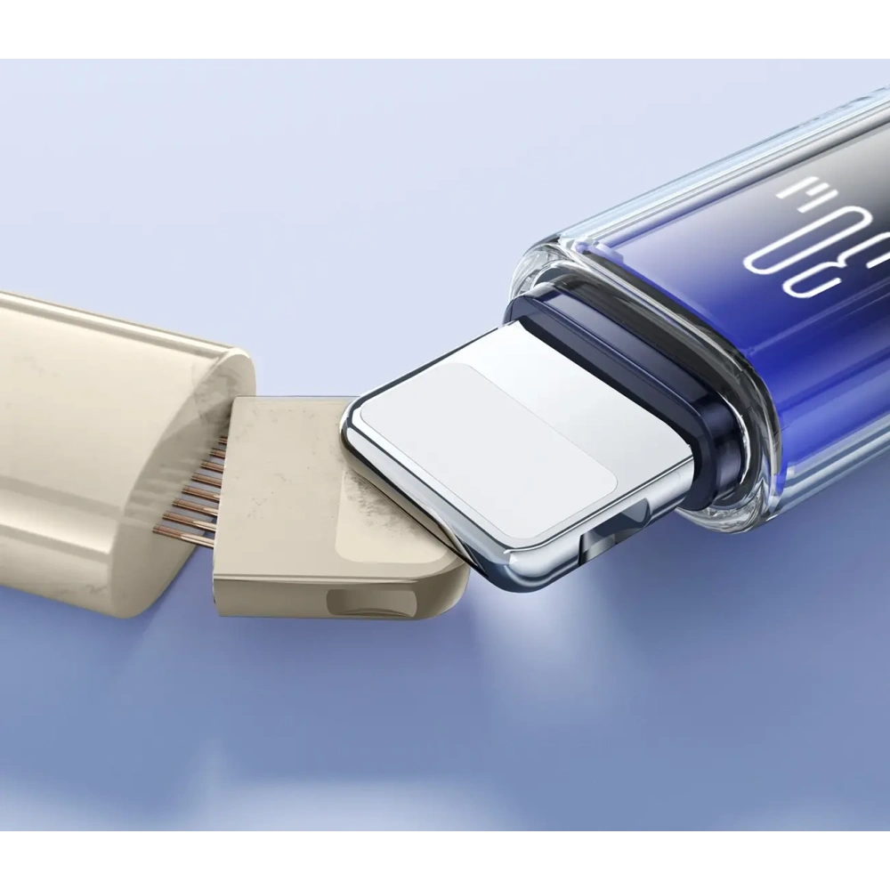 Kabel Joyroom S-A42 Crystal-Clear Series 30W USB-C / Lightning 1.2m czarny