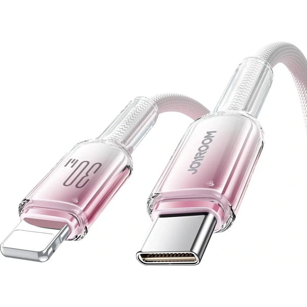 Kabel Joyroom S-A42 Crystal-Clear Series 30W USB-C / Lightning 1.2m biały