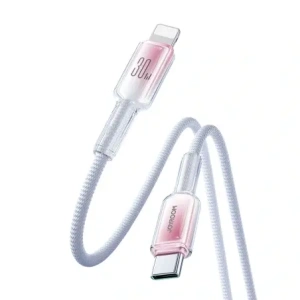 Kup Kabel Joyroom S-A42 Crystal-Clear Series 30W USB-C / Lightning 1.2m biały - JYR1130 - {ean13} - Sklep Home Screen