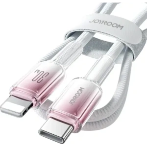 Kup Kabel Joyroom S-A42 Crystal-Clear Series 30W USB-C / Lightning 1.2m biały - JYR1130 - {ean13} - Sklep Home Screen