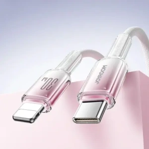 Kup Kabel Joyroom S-A42 Crystal-Clear Series 30W USB-C / Lightning 1.2m biały - JYR1130 - {ean13} - Sklep Home Screen