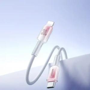 Kup Kabel Joyroom S-A42 Crystal-Clear Series 30W USB-C / Lightning 1.2m biały - JYR1130 - {ean13} - Sklep Home Screen