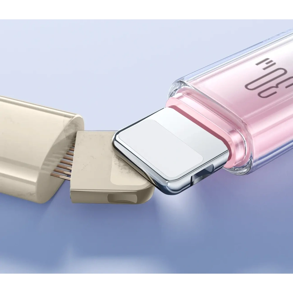 Kabel Joyroom S-A42 Crystal-Clear Series 30W USB-C / Lightning 1.2m biały