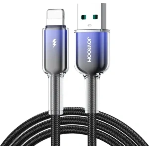 Kup Kabel Joyroom S-A42 Crystal-Clear Series 3A USB-A / Lightning 1.2m černý - JYR1131 - {ean13} - Sklep Home Screen