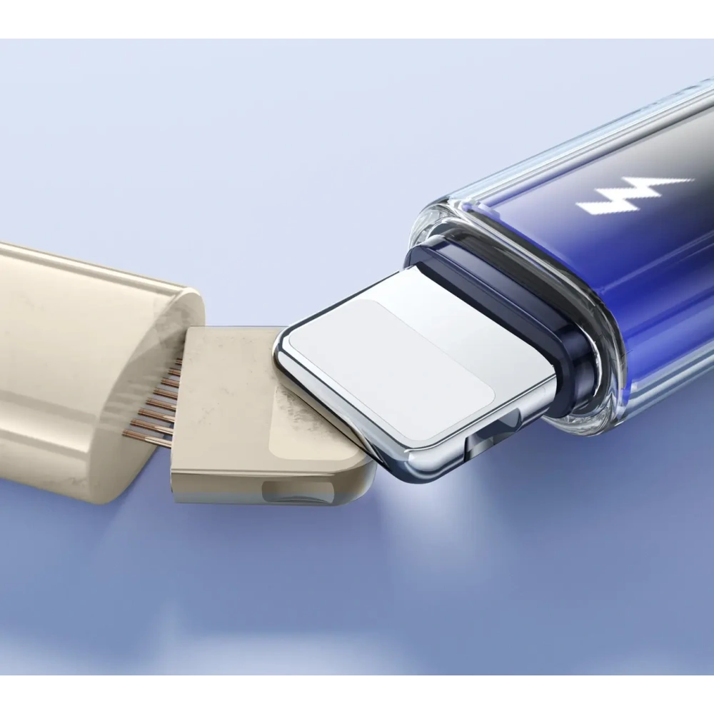 Kabel Joyroom S-A42 Crystal-Clear Series 3A USB-A / Lightning 1.2m czarny