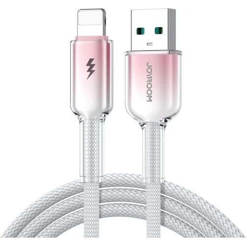 Kup Joyroom S-A42 Crystal-Clear sorozat 3A USB-A / Lightning kábel 1.2m fehér - JYR1132 - {ean13} - Sklep Home Screen