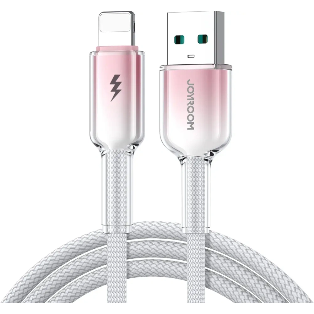 Kabel Joyroom S-A42 Crystal-Clear Series 3A USB-A / Lightning 1.2m biały