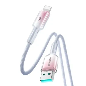 Kup Kabel Joyroom S-A42 Crystal-Clear Series 3A USB-A / Lightning 1.2m biały - JYR1132 - {ean13} - Sklep Home Screen