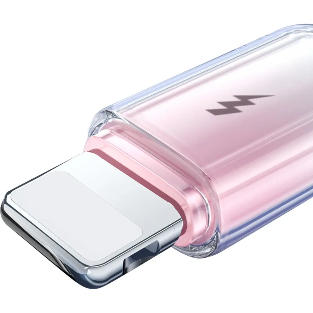 Kabel Joyroom S-A42 Crystal-Clear Series 3A USB-A / Lightning 1.2m biały