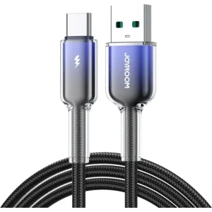 Kup Kabel Joyroom S-A42 Crystal-Clear Series 3A USB-A / USB-C 1.2m černý - JYR1133 - {ean13} - Sklep Home Screen