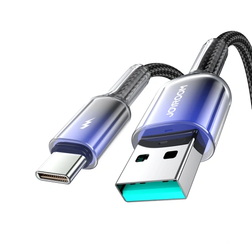 Kup Kabel Joyroom S-A42 Crystal-Clear Series 3A USB-A / USB-C 1.2m černý - JYR1133 - {ean13} - Sklep Home Screen
