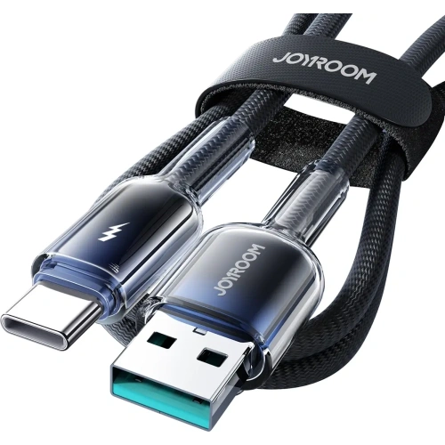 Kup Kabel Joyroom S-A42 Crystal-Clear Series 3A USB-A / USB-C 1.2m černý - JYR1133 - {ean13} - Sklep Home Screen