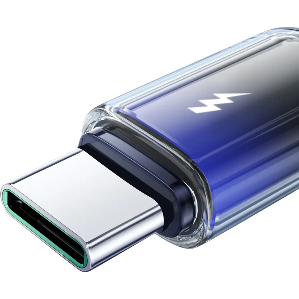 Kabel Joyroom S-A42 Crystal-Clear Series 3A USB-A / USB-C 1.2m czarny