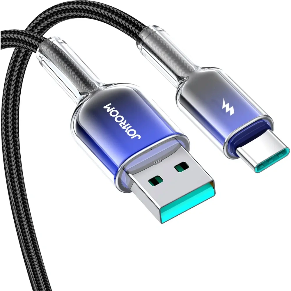 Kabel Joyroom S-A42 Crystal-Clear Series 3A USB-A / USB-C 1.2m czarny