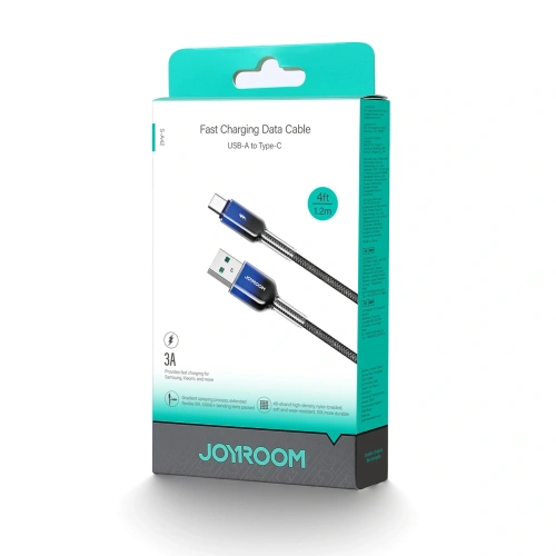 Kup Kabel Joyroom S-A42 Crystal-Clear Series 3A USB-A / USB-C 1.2m černý - JYR1133 - {ean13} - Sklep Home Screen