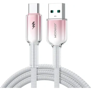 Kup Kabel Joyroom S-A42 Crystal-Clear Series 3A USB-A / USB-C 1.2m bílý - JYR1134 - {ean13} - Sklep Home Screen