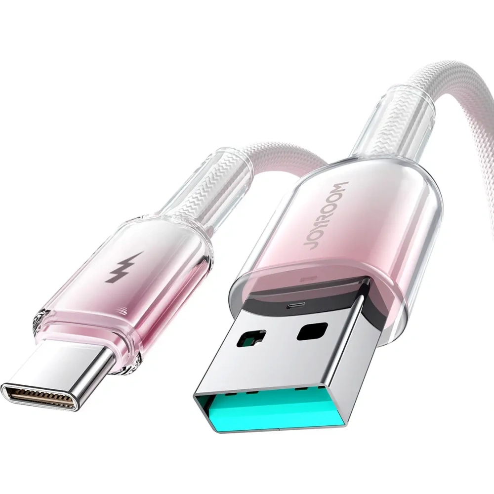 Kabel Joyroom S-A42 Crystal-Clear Series 3A USB-A / USB-C 1.2m biały