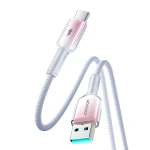 Kup Kabel Joyroom S-A42 Crystal-Clear Series 3A USB-A / USB-C 1.2m biały - JYR1134 - {ean13} - Sklep Home Screen