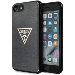 Guess GUHCI8SGTLBK Apple iPhone SE 2022/SE 2020/8/7 black hard case Glitter Triangle