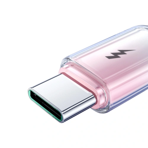 Kup Joyroom S-A42 Crystal-Clear sorozat 3A USB-A / USB-C kábel 1.2m fehér - JYR1134 - {ean13} - Sklep Home Screen