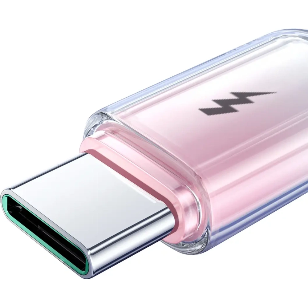 Kabel Joyroom S-A42 Crystal-Clear Series 3A USB-A / USB-C 1.2m biały