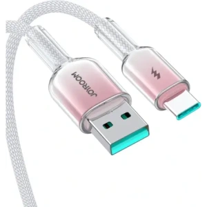 Kup Kabel Joyroom S-A42 Crystal-Clear Series 3A USB-A / USB-C 1.2m biały - JYR1134 - {ean13} - Sklep Home Screen