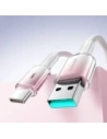Kup Joyroom S-A42 Crystal-Clear sorozat 3A USB-A / USB-C kábel 1.2m fehér - JYR1134 - {ean13} - Sklep Home Screen