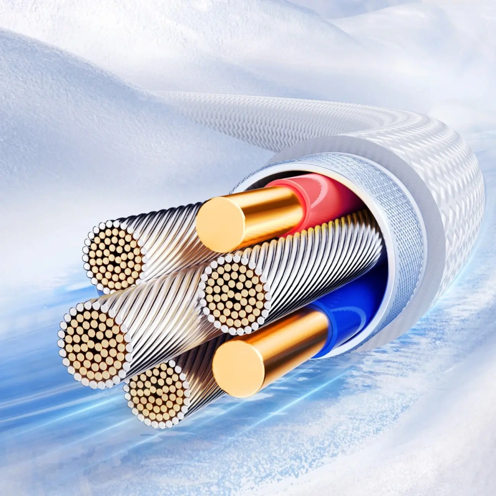 Kabel Joyroom S-A42 Crystal-Clear Series 3A USB-A / USB-C 1.2m biały