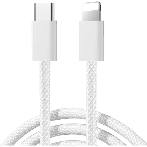 Kup Kabel Joyroom S-A45 Ben Series 30W USB-C / Lightning v opletu 1m bílý - JYR1135 - {ean13} - Sklep Home Screen